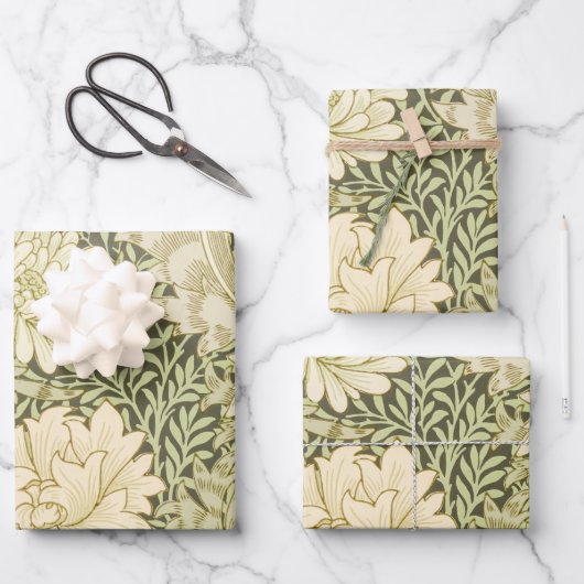 William Morris Set von 3 Wrapping Paper Geschenkpapier Set (Vorderseite)