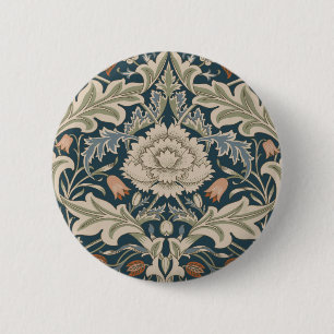 William Morris Severn Blumengarten Flower Classic Button