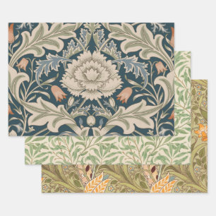 William Morris Severn Blumengarten Flower Classic Geschenkpapier Set