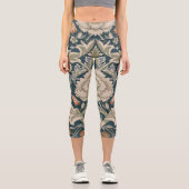 William Morris Severn Floral Garden Blume Classic Capri Leggings (Vorderseite)