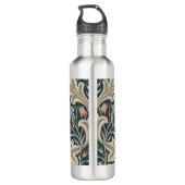 William Morris Severn Floral Garden Blume Classic Edelstahlflasche (Rückseite)