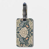 William Morris Severn Floral Garden Blume Classic Gepäckanhänger (Rückseite vertikal)