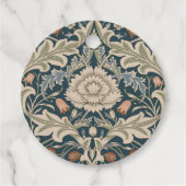 William Morris Severn Floral Garden Blume Classic Geschenkanhänger (Vorderseite)