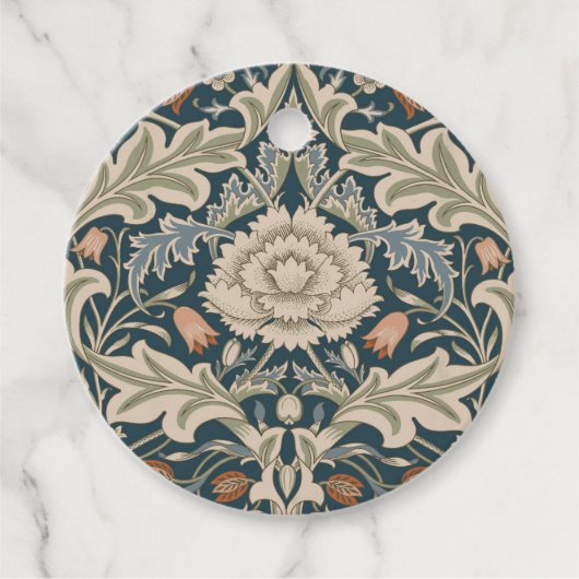 William Morris Severn Floral Garden Blume Classic Geschenkanhänger (Vorderseite)