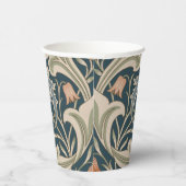 William Morris Severn Floral Garden Blume Classic Pappbecher (Rechts)