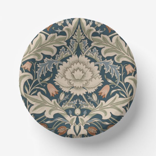 William Morris Severn Floral Garden Blume Classic Pappteller (Vorderseite)
