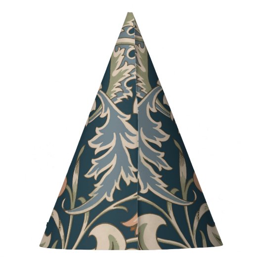 William Morris Severn Floral Garden Blume Classic Partyhütchen (Rückseite)