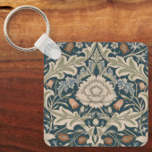 William Morris Severn Floral Garden Blume Classic Schlüsselanhänger (Vorderseite)