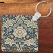 William Morris Severn Floral Garden Blume Classic Schlüsselanhänger (Rückseite)