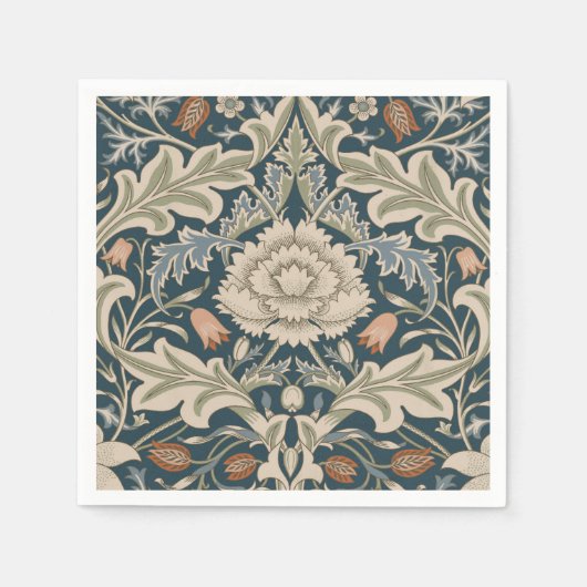 William Morris Severn Floral Garden Blume Classic Serviette (Vorderseite)