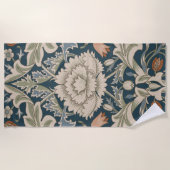 William Morris Severn Floral Garden Blume Classic Strandtuch (Vorderseite)