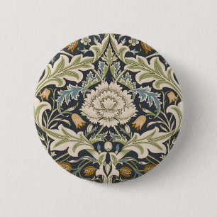 William Morris Severn Floral Pattern Classic Button