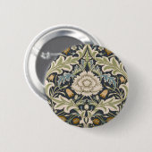 William Morris Severn Floral Pattern Classic Button (Vorne & Hinten)