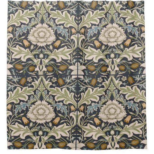 William Morris Severn Floral Pattern Classic Duschvorhang (Vorderseite)