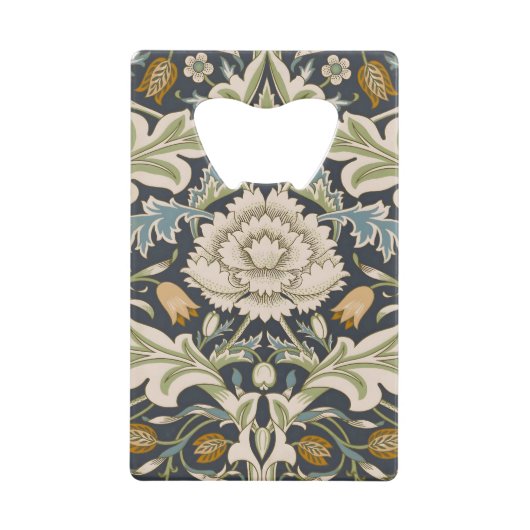 William Morris Severn Floral Pattern Classic Geldbeutel Flaschenöffner (Vorderseite)