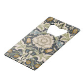 William Morris Severn Floral Pattern Classic Geldbeutel Flaschenöffner (Vorderseite Schrägansicht)