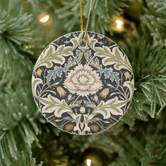 William Morris Severn Floral Pattern Classic Keramik Ornament (Baum)