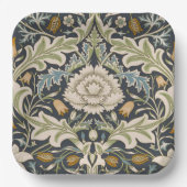 William Morris Severn Floral Pattern Classic Pappteller (Vorderseite)