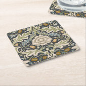 William Morris Severn Floral Pattern Classic Rechteckiger Pappuntersetzer (angewinkelt)