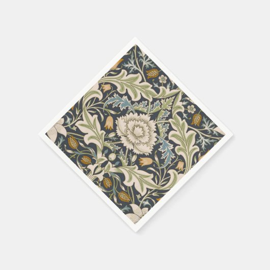 William Morris Severn Floral Pattern Classic Serviette (Ecke)