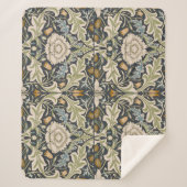William Morris Severn Floral Pattern Classic Sherpadecke (Vorderseite)