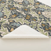 William Morris Severn Floral Pattern Classic Sherpadecke (3/4)