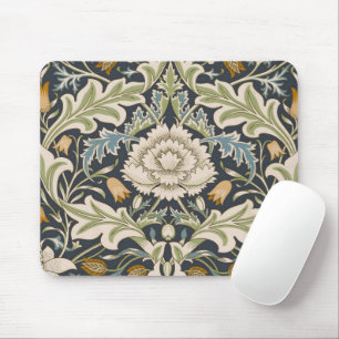 William Morris Severn Navy Blaues Blumenkunstwerk Mousepad
