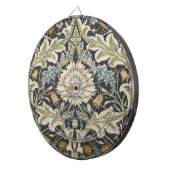 William Morris Severn Navyblaue Blumengestaltung Dartscheibe (Vorderseite rechts)