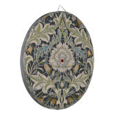 William Morris Severn Navyblaue Blumengestaltung Dartscheibe (Vorderseite Links)