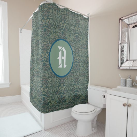 William Morris SHOWER CURTAIN CUSTOM INITIAL Duschvorhang (Beispiel)