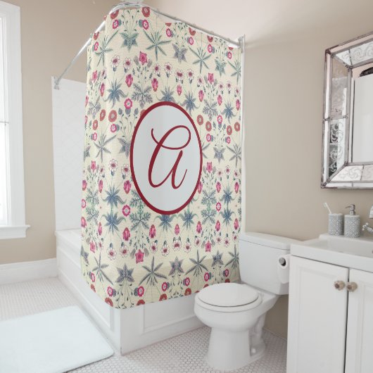 William Morris SHOWER CURTAIN WITH INITIAL Duschvorhang (Beispiel)