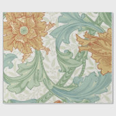 William Morris Single Stem Floral Pattern Geschenkpapier (Flach)