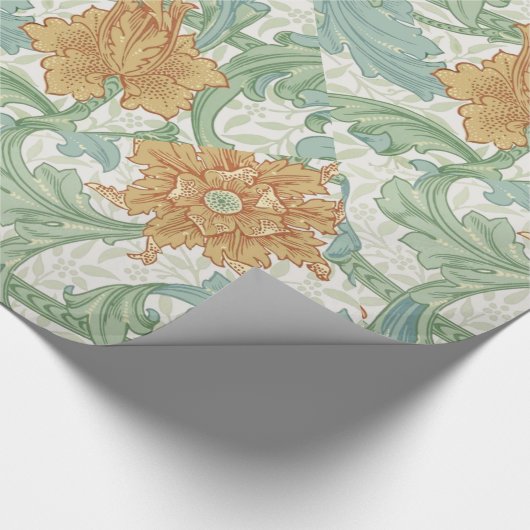 William Morris Single Stem Floral Pattern Geschenkpapier (Ecke)