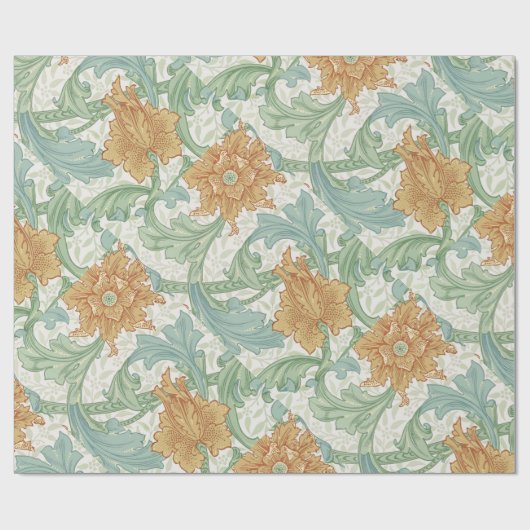William Morris Single Stem Floral Pattern Geschenkpapier (Flach)