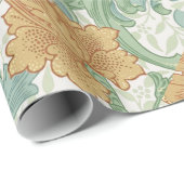 William Morris Single Stem Floral Pattern Geschenkpapier (Rolleneckpunkt)