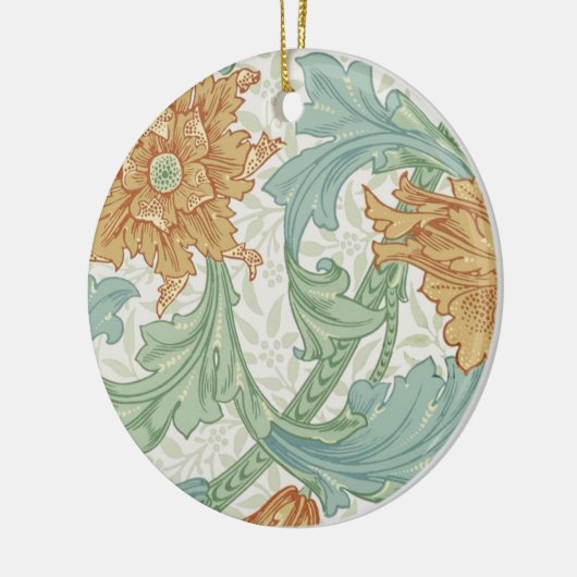 William Morris Single Stem Floral Pattern Keramik Ornament (Links)