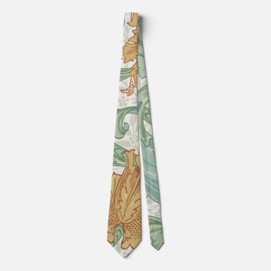 William Morris Single Stem Floral Pattern Krawatte (Vorderseite)
