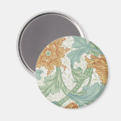 William Morris Single Stem Floral Pattern Magnet (Vorderseite/Rückseite)