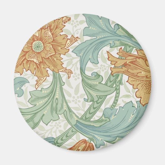 William Morris Single Stem Floral Pattern Magnet (Vorne)