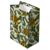 William Morris Single Stem Floral Pattern Mittlere Geschenktüte (Vorderseite Schrägansicht)