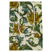 William Morris Single Stem Floral Pattern Mittlere Geschenktüte (Rückseite)