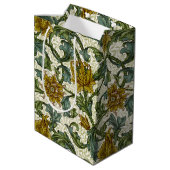 William Morris Single Stem Floral Pattern Mittlere Geschenktüte (Rückseite Schrägansicht)
