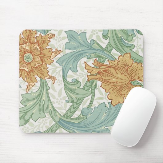 William Morris Single Stem Floral Pattern Mousepad (Mit Mouse)