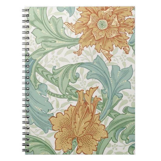 William Morris Single Stem Floral Pattern Notizblock (Vorderseite)