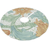 William Morris Single Stem Floral Pattern Polyester Weihnachtsbaumdecke (Schrägansicht)