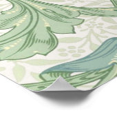 William Morris Single Stem Floral Pattern Poster (Ecke)