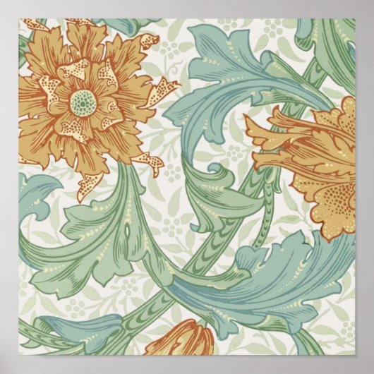 William Morris Single Stem Floral Pattern Poster (Vorne)