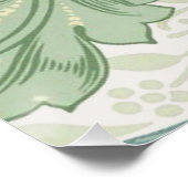 William Morris Single Stem Floral Pattern Poster (Ecke)