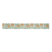 William Morris Single Stem Floral Pattern Satinband (Vorderseite)