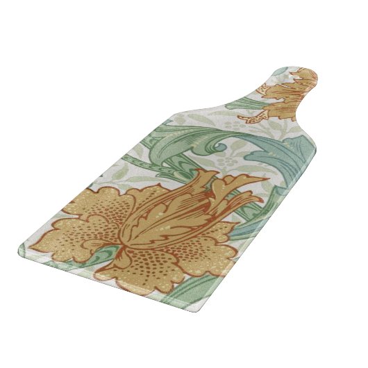 William Morris Single Stem Floral Pattern Schneidebrett (Ecke)